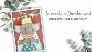 Interactieve kaart Dombo met Olifant Nelly van Creative Craftlab CCL-FR-CD833