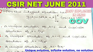 Csir net solved paper June 2011 | sec - c | cov | Mathematical science