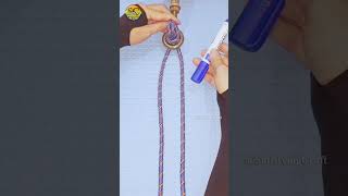 Knot rope tip diy at home 💡 Fast rope