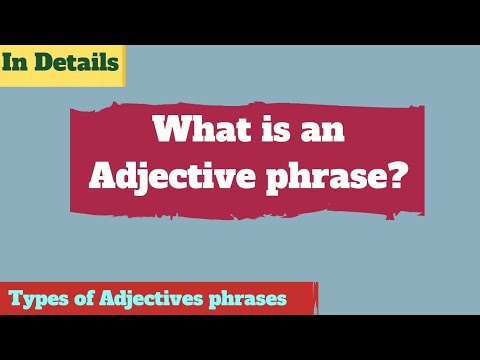 Video: Hvor må en adjektivfrase være plassert?