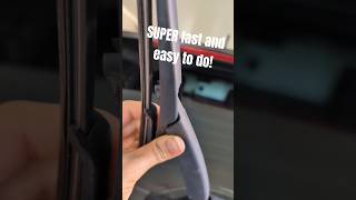 how to change the rear windshield wiper blade on a Nissan Rogue #nissan #carrepair #girlmechanic