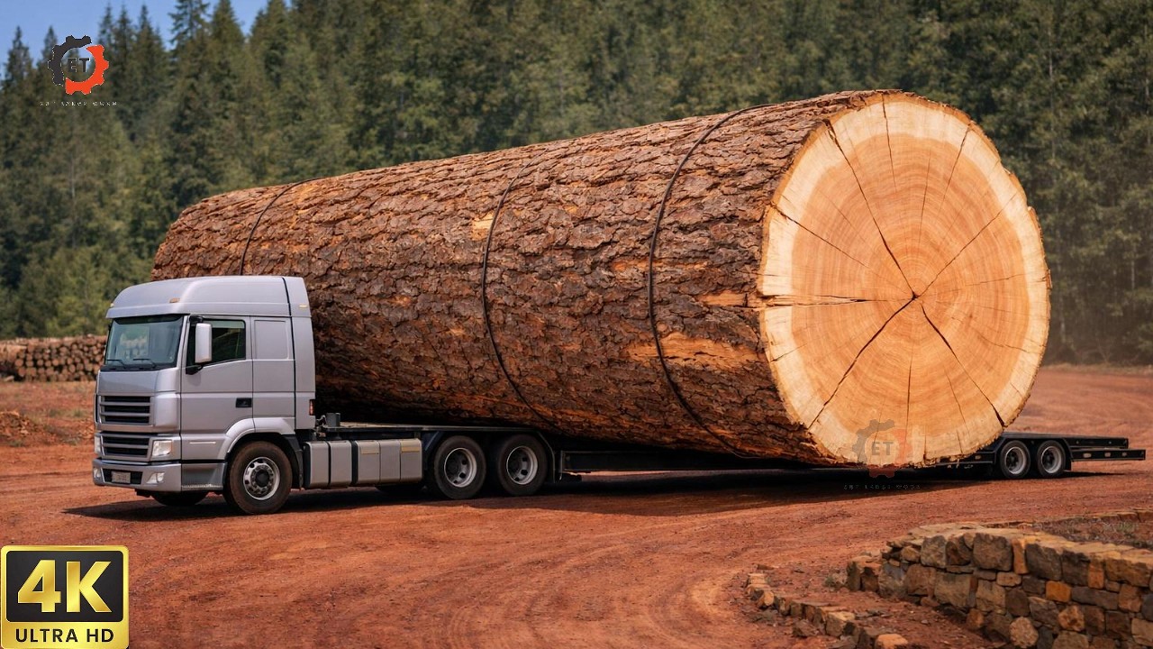Inside the Mega Wood Factory | Massive Logs and Heavy Machinery Creating Luxury Wood Tables