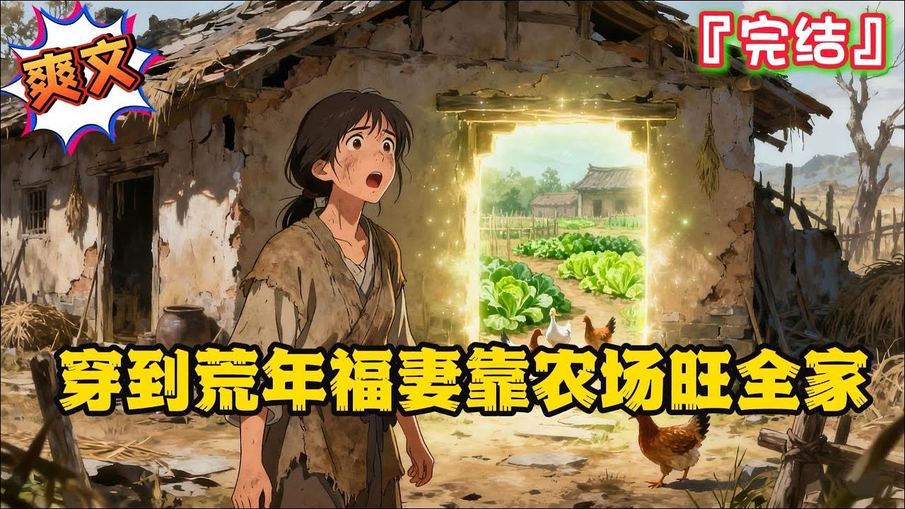 完结《穿到荒年福妻靠农场旺全家》【种田+空间+萌宝+灾年】 叮！成功激活农场游戏空间！种菜种粮自给自足，更可以去好友家里偷菜互动，丰富物资，快乐加倍！#逃荒 #种田 #古代言情 #系统 #穿越 #空间