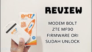 REVIEW SINGKAT MODEM MIFI BOLT MF90 FIRMWARE ORIGINAL SUDAH UNLOCK ALL OPERATOR