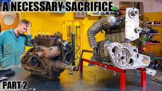 THIS RUSTY OLD ENGINE HAS SOME IMPORTANT PARTS I NEED FOR THE ONE OFF RACE ENGINE