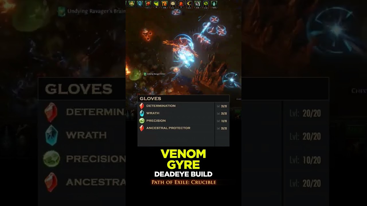 3.21 Quick PoE Build - Venom Gyre - Poe Builds #shorts #pathofexile