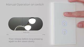 ZigBee Multi-gang Smart Light Dimmer Switch Independent Control Smart Tuya APP Control Works with