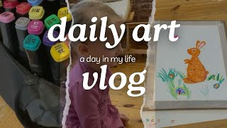 Daily mini art vlog/ Мини влог рисование