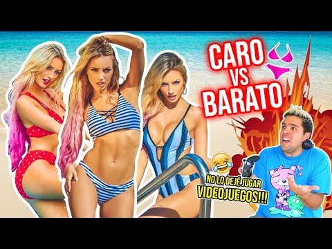 BIKINI CARO vs BARATO! MI NOVIO ADIVINA EL PRECIO! (Cupshe.com) | Katie Angel