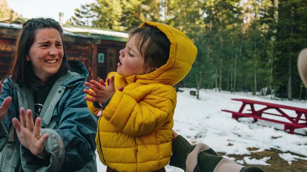 Family trip to the cabin in Wyoming