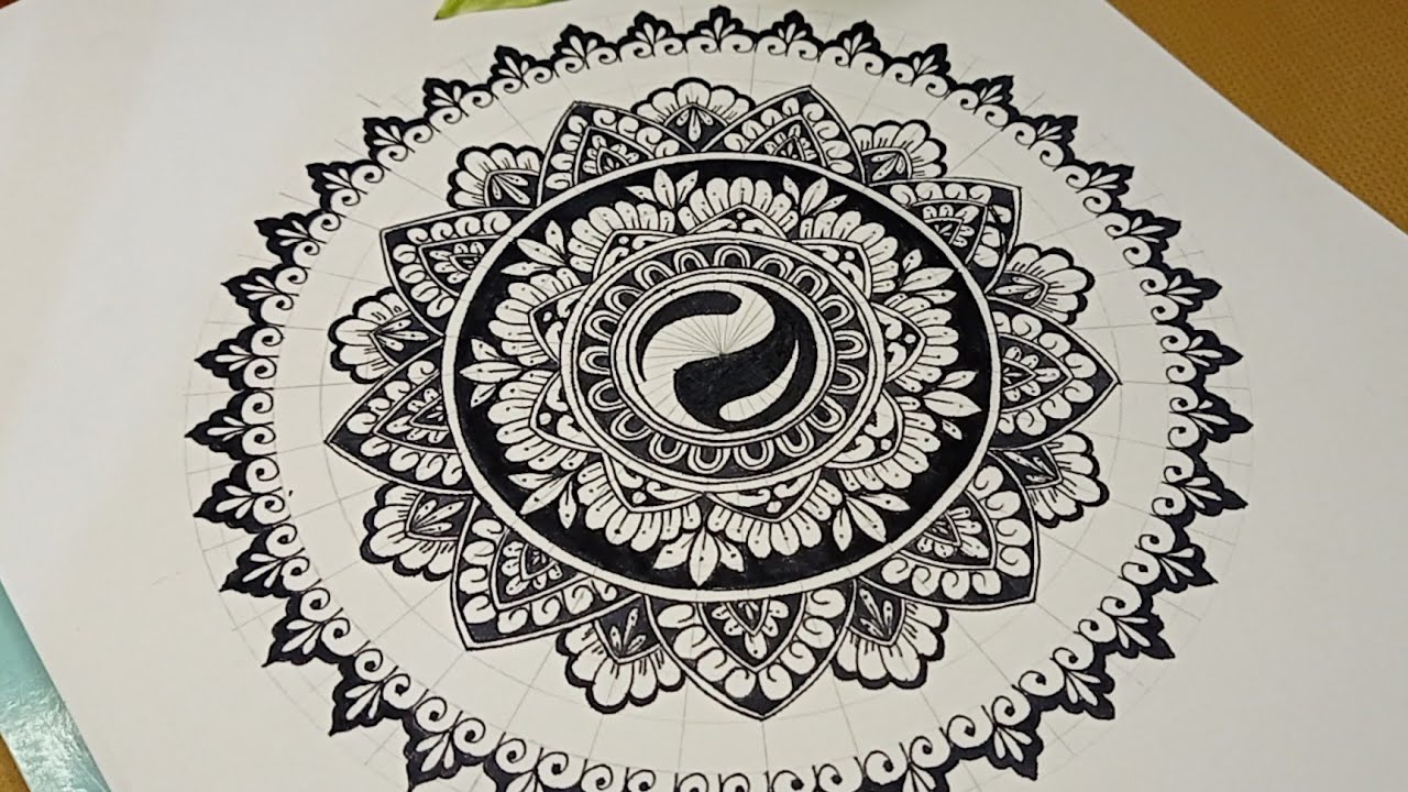 How to make beautiful Mandala art || Easy and Satisfying Mandala tutorial