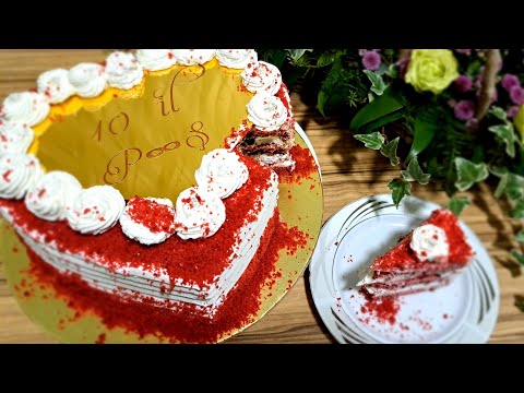 Trend güzgülü tort. Red velvet cake #evlilikildönümü #10il  Qırmızı məxmər tortu /@ilovemyhome