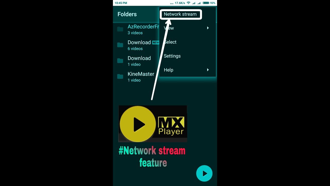 How to use MX player network stream feature YouTube
