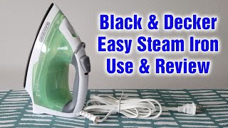 Black And Decker Easy Steam Compact Iron Use & Review