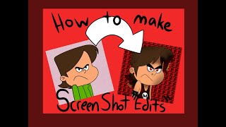 HOW TO - Screenshot edits / Glitter Gif edits