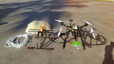 NXP Hovergames - climbing anchor drone