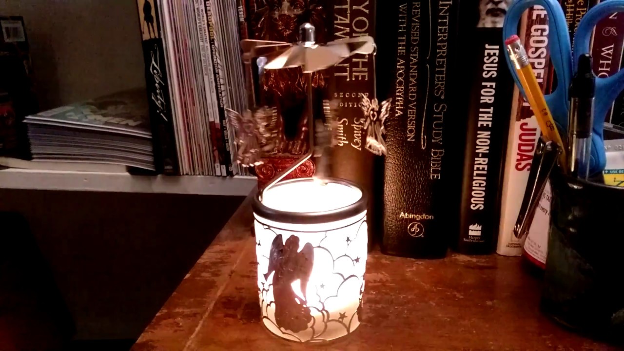 Christmas Angel Candle Spinner YouTube