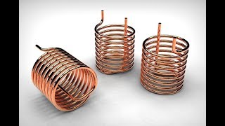 How to make a copper helical pipe coil in SolidWorks