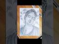 Gautam Buddha Drawing✍️ ll Lord Buddha Pencil Art ✨ #buddha #art #drawing #trending