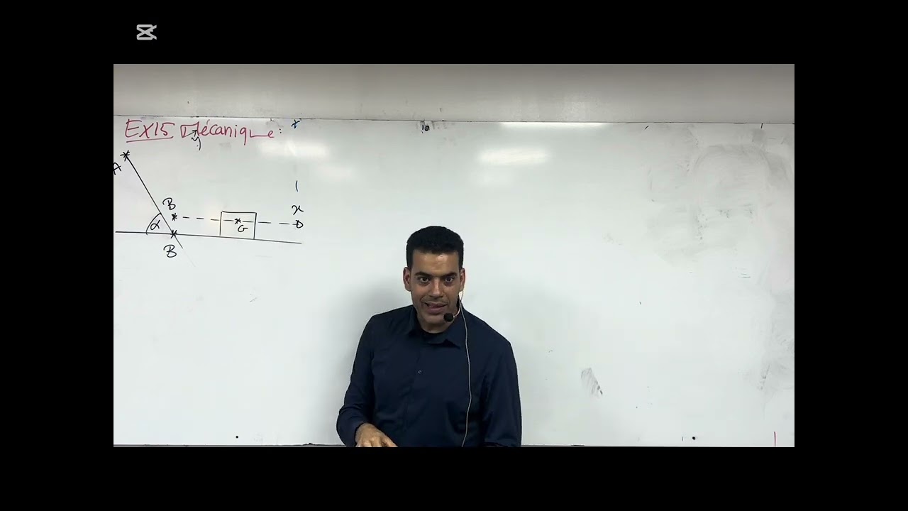 Ex. mécanique: les lois de newton le cas d’un plan incliné et l’exploitation des equations horaire