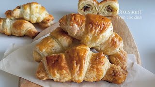 材料3つ！冷凍パイシートでできる！クロワッサン作り方🥐  Croissant 크로와상