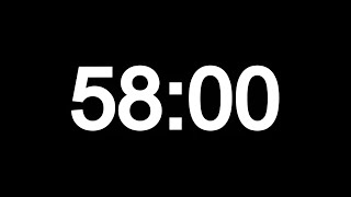 58 Minute Timer | Loud Alarm ⏰ 