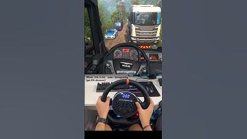 Euro truck simulator 2 gameplay with NEW Cammus C5 Steering Wheel #shorts