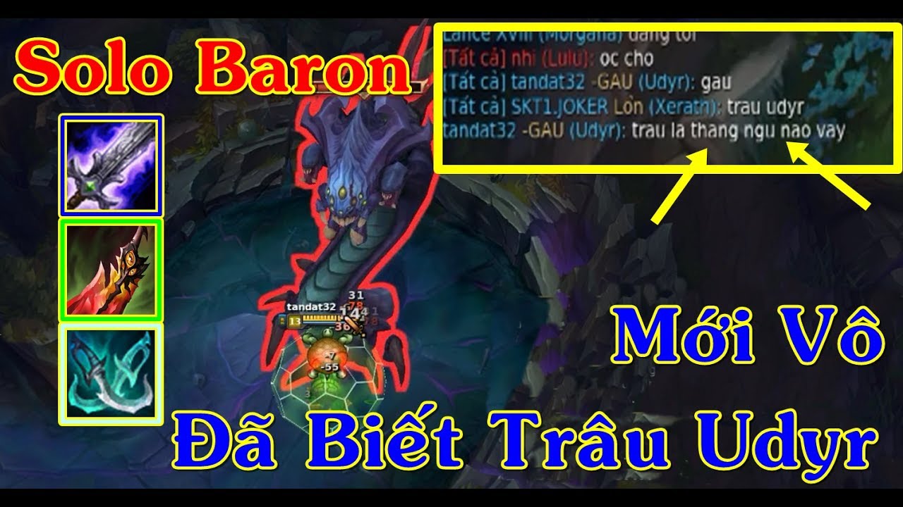 Cầm Udyr Solo Baron Team Biết Ngay Chỉ Có Thể Là Trâu | Trâu Best Udyr