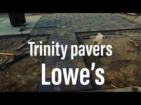 Lowe's Trinity Pavers For Patio Beginners DIY 2019