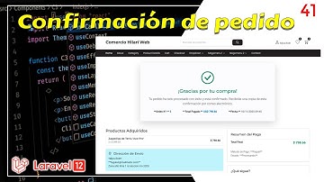 41 🏆 CONFIRMACIÓN de Pedido: Diseño de la Vista Compra Exitosa y Detalles de la Orden | Laravel 12
