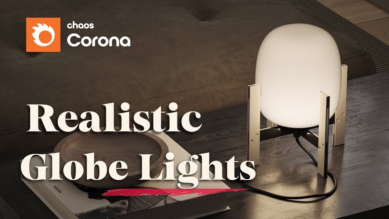 Реалистичное освещение в 3ds Max + Corona Renderer с использованием простой шаровой лампы