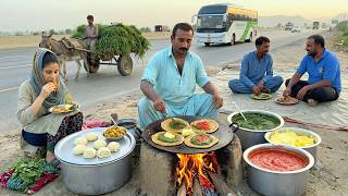 PAKISTANI Best Traditional WOOD-FIRE Cooking 😱Why SAAG Aloo PARATHA Is EVERYTHING |ASIAN Street FOOD