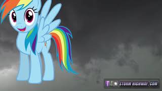 Rainbow Dash Reacts To A Storm Video