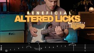 2 Beneficial Outside Licks | Easy Altered Phrasing (TABS) @CaberraTV