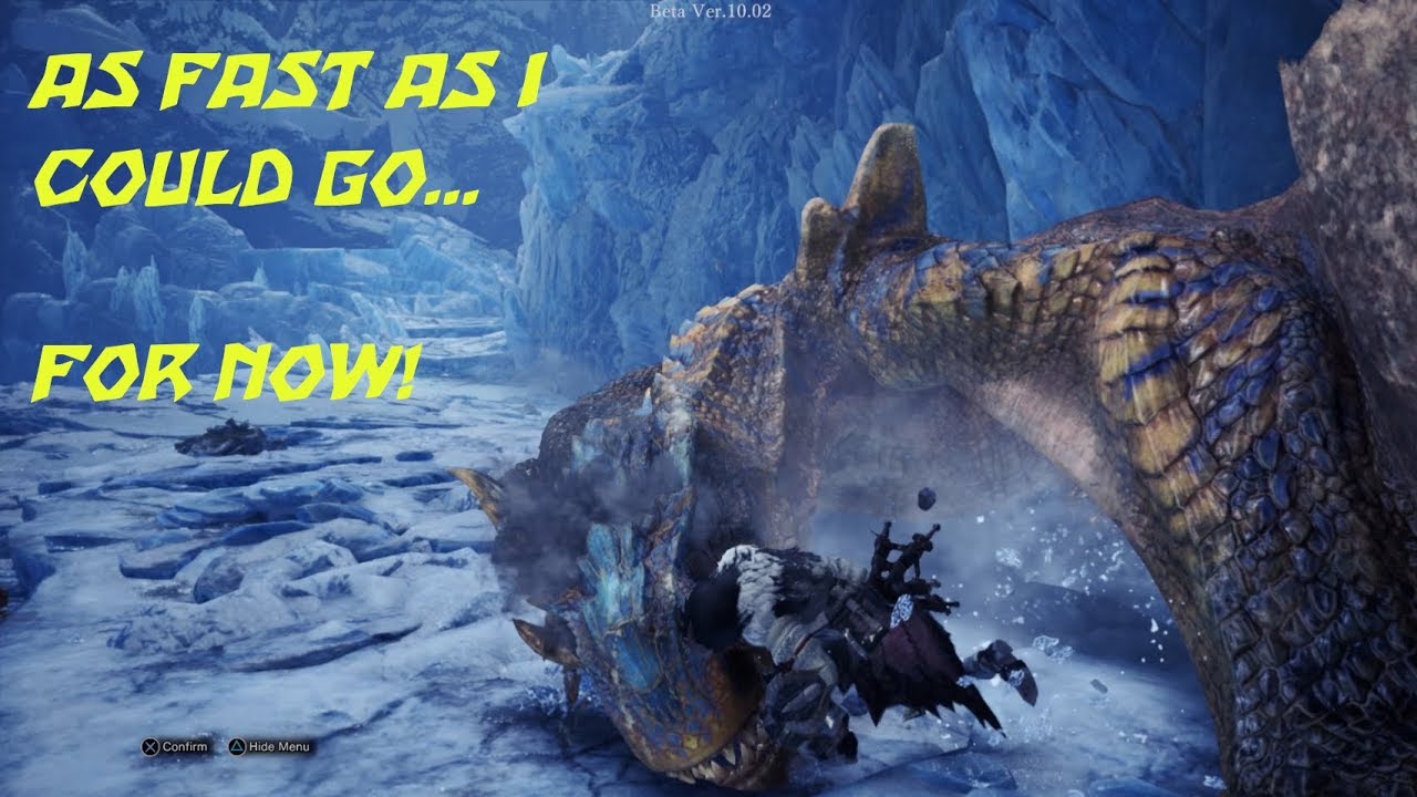 Monster Hunter World Iceborne Beta Speed Run Hammer Best Time YouTube