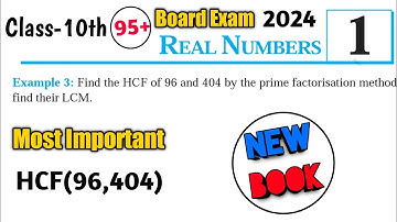 Class 10 Maths | Chapter 1 | lcm and hcf | Example 3 | Real Numbers | HCF of 96 and 404