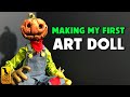 Making My First Art Doll | My Pumpkinhead Scarecrow