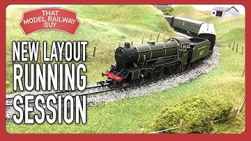 First Running Session On The Modular Model Railway Layout!