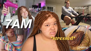 I woke up at 7AM to change my life... *STRESSFUL*