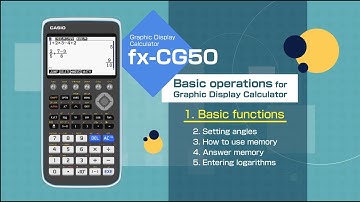 CASIO Graphic Display Calculator　－Basic operations　1.Basic functions