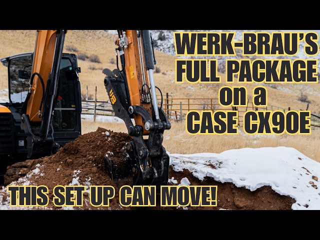 Bucket on BACKWARDS?! CASE CX90E Builds a Mountain Bike Trail in Utah (Insane Dirt Hauls!)