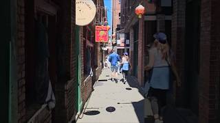 Historic China Town Fan Tan Alley - busy walk through