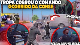 TROPA COBROU O COMANDO PELO OCORRIDO NA CONCESSIONÁRIA | COMANDO CHOROU PRA TROPA | FICO PEGADO!