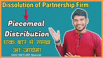 Partnership; Dissolution of Partnership | Piecemeal Distribution Proportional Capital & Maximum Loss