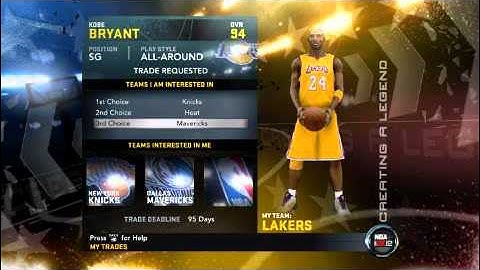 NBA 2k12 NEW Creating A Legend Mode Details!