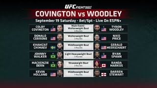 UFC Fight Night: Covington vs. Woodley Picks and Predictions | UFC Vegas 11 Live Picks