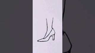 How to draw a stiletto step by step with easy fast way