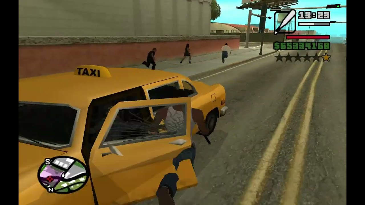 GTA San Andreas (with cheat codes) Taking Back Hood From Ballas With Police Pursuit PART 7