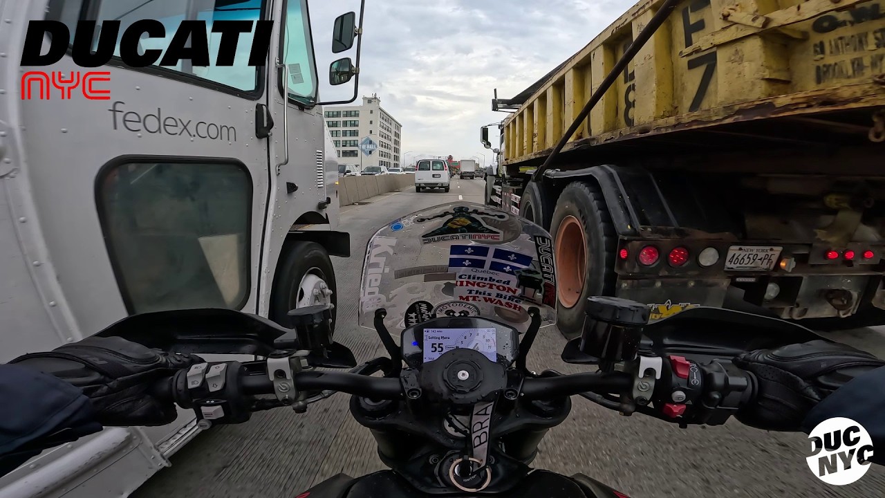 Fast NYC Ride Before the Flood | Ducati Brooklyn Motovlog