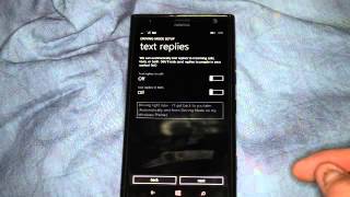How to setup the Driving Mode app in Windows 8.1 Phone screenshot 4